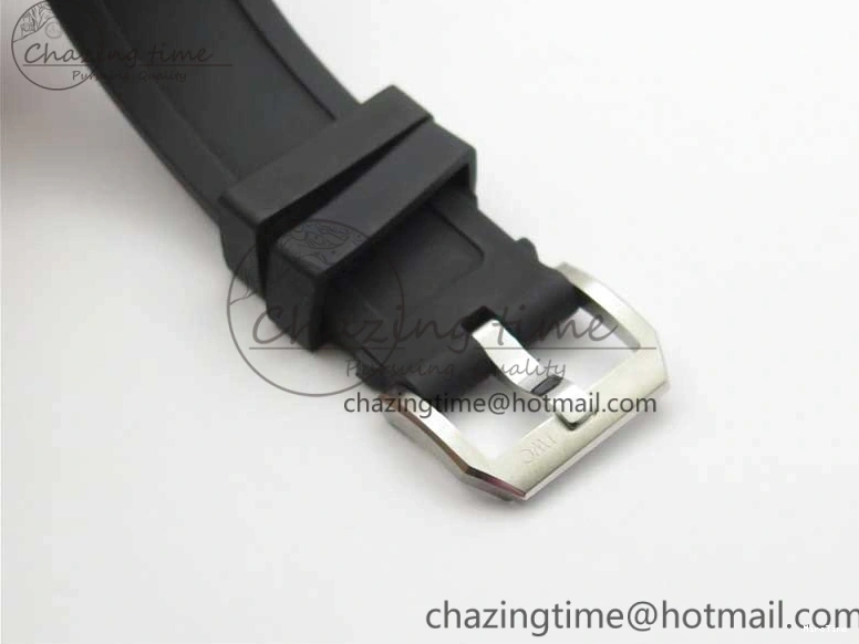 MIROTIME 0327 Aquatimer Chrono IW376702 SS BLS 1:1 Best Edition Black Dial on Black Rubber Strap A WellDesigned 7105